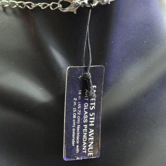 NWT Facets 5th Avenue Art Glass Beaded Necklace - Picture 6 of 6